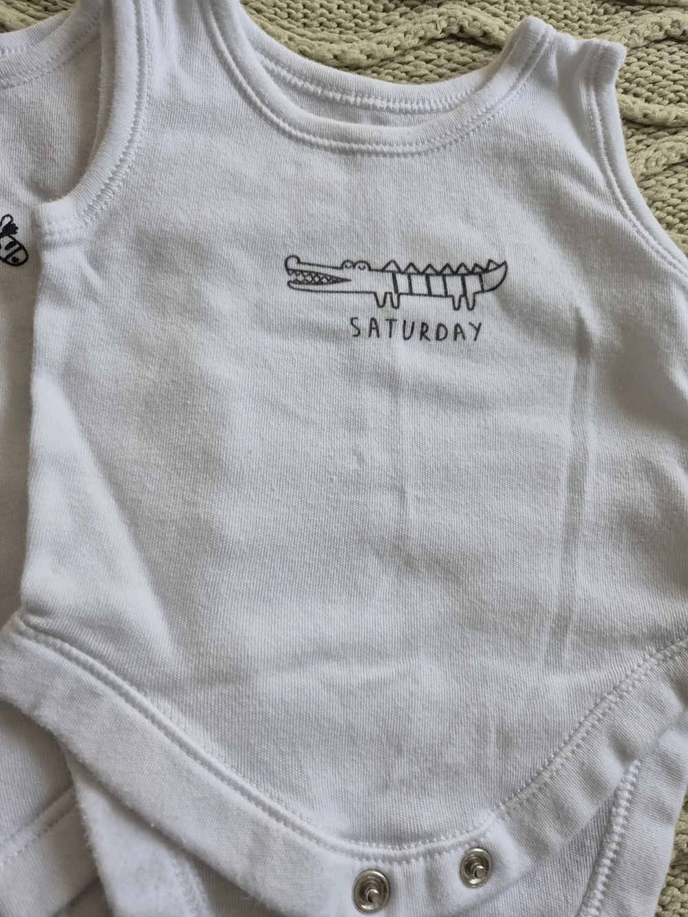 Days Of The Week Newborn Sleeveless Bodysuits - Pack of 7