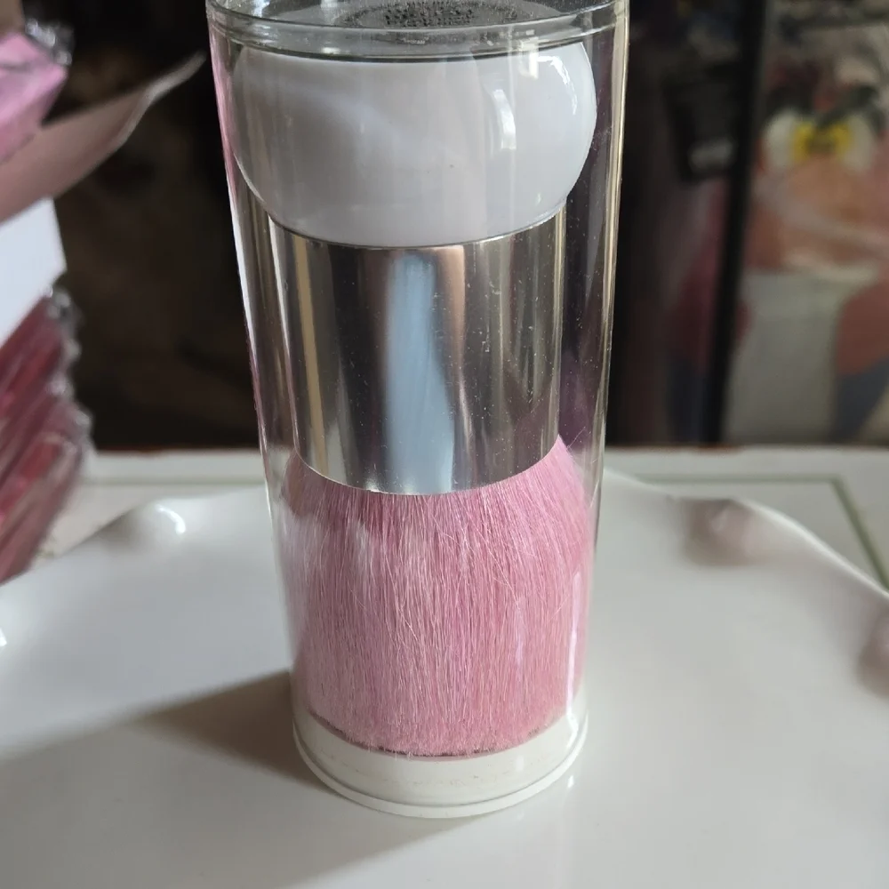 Charles Of Thr Ritz - Pink Makeup Brush with Silver Handle
