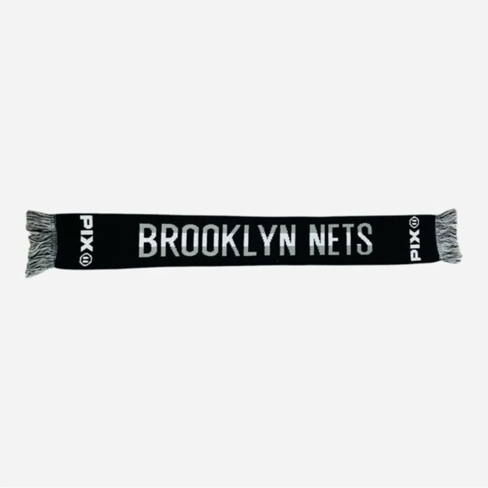 Brooklyn Nets Double Layered Team Logo Scarf Licensed NBA Fan Scarf VG