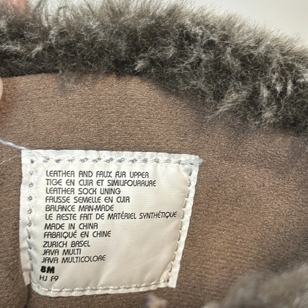 Earth‎ Waterproof Zurich Basel Brown Leather And Faux Fur Boots Size 8