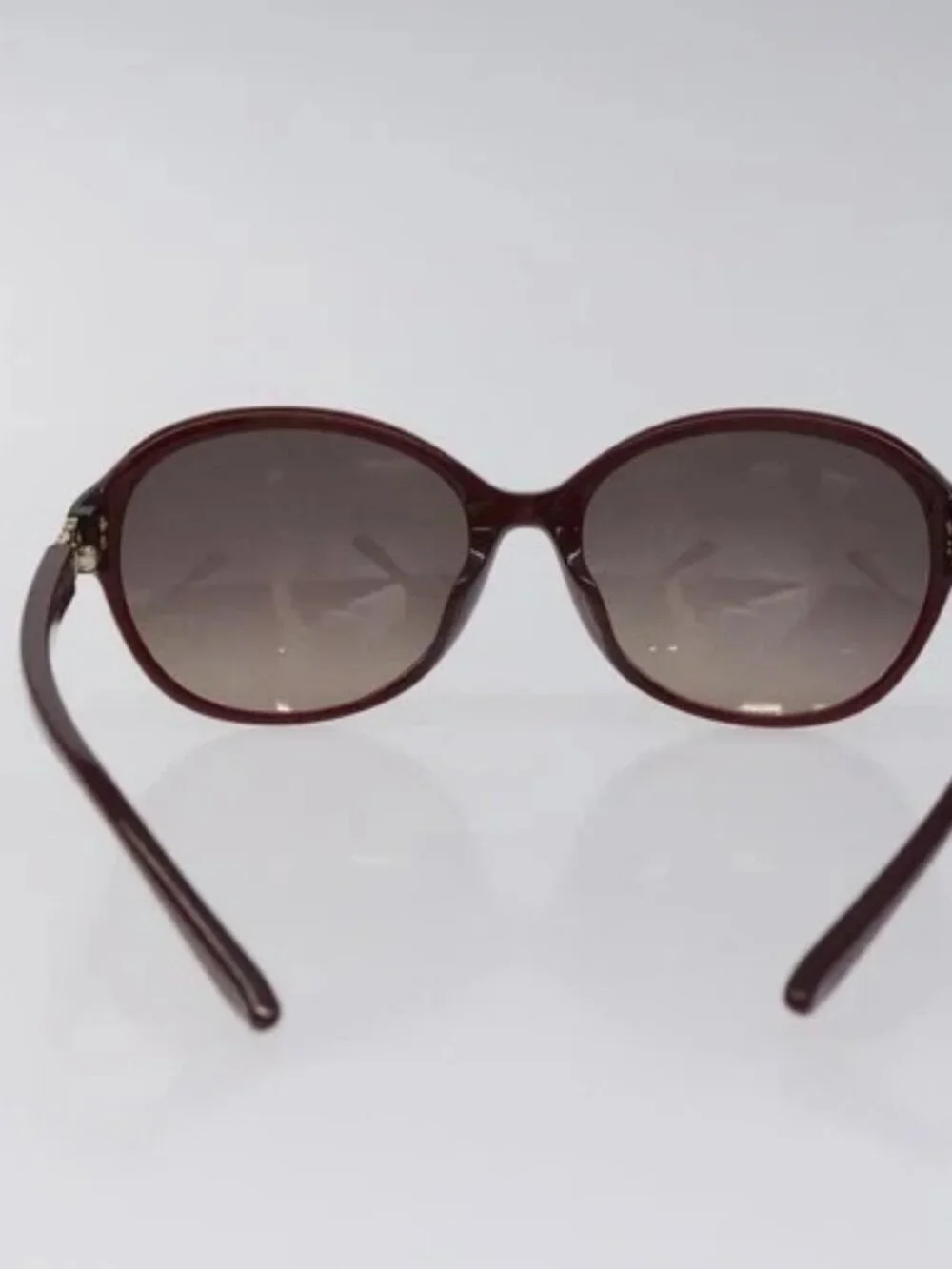 Salvatore Ferragamo Gancini Sunglasses plastic Bordeaux Auth am8572