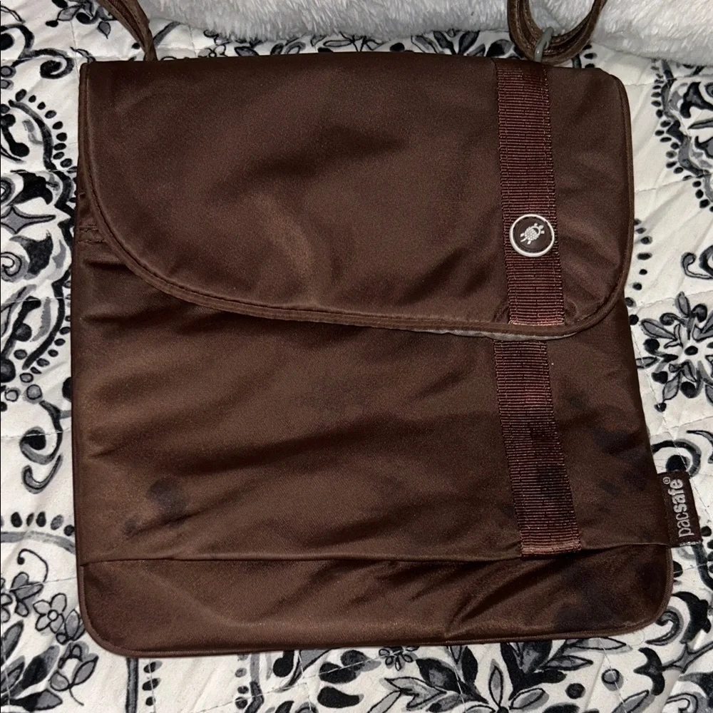 Pacsafe Dark Brown Messenger Bag