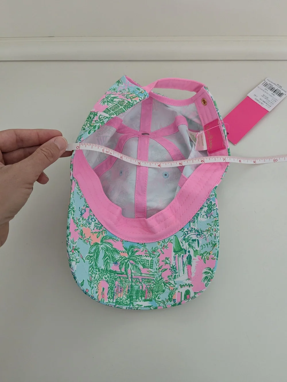 NWT! Lilly Pulitzer Run Around Hat In Lilly Loves Palm Beach