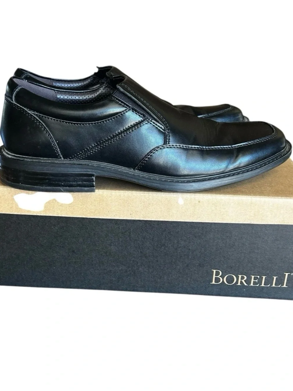 Borelli Trenton Black Slip On Dress Shoes 9M