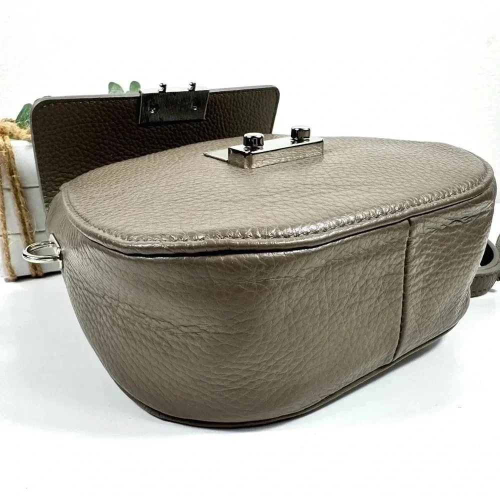 NWT Italy 100% Premium Leather Handbag Limited Small Crossbody Purse
