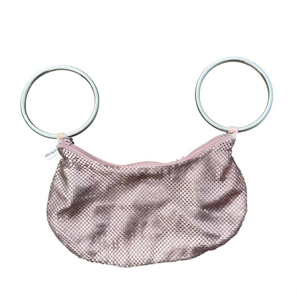 Whiting & Davis RARE Dusty Pink Mesh