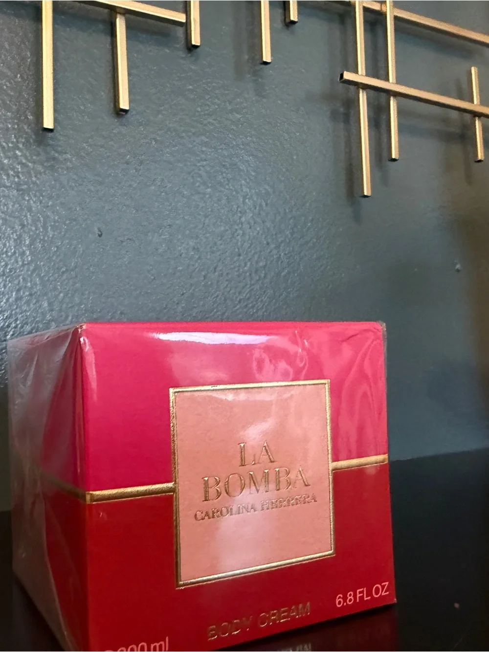 Carolina Herrera La Bomba Cosmetic Box in Bright Pink and Coral Accents
