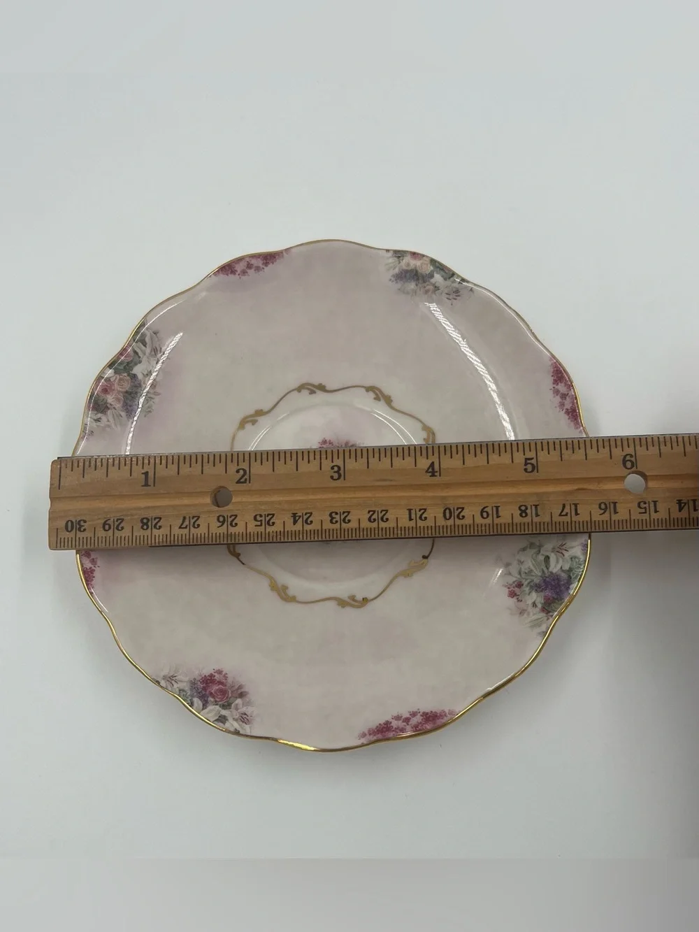Bradford Editions Lavender Lily Porcelain Cup Saucer Spoon Pink 3pc Set Vintage