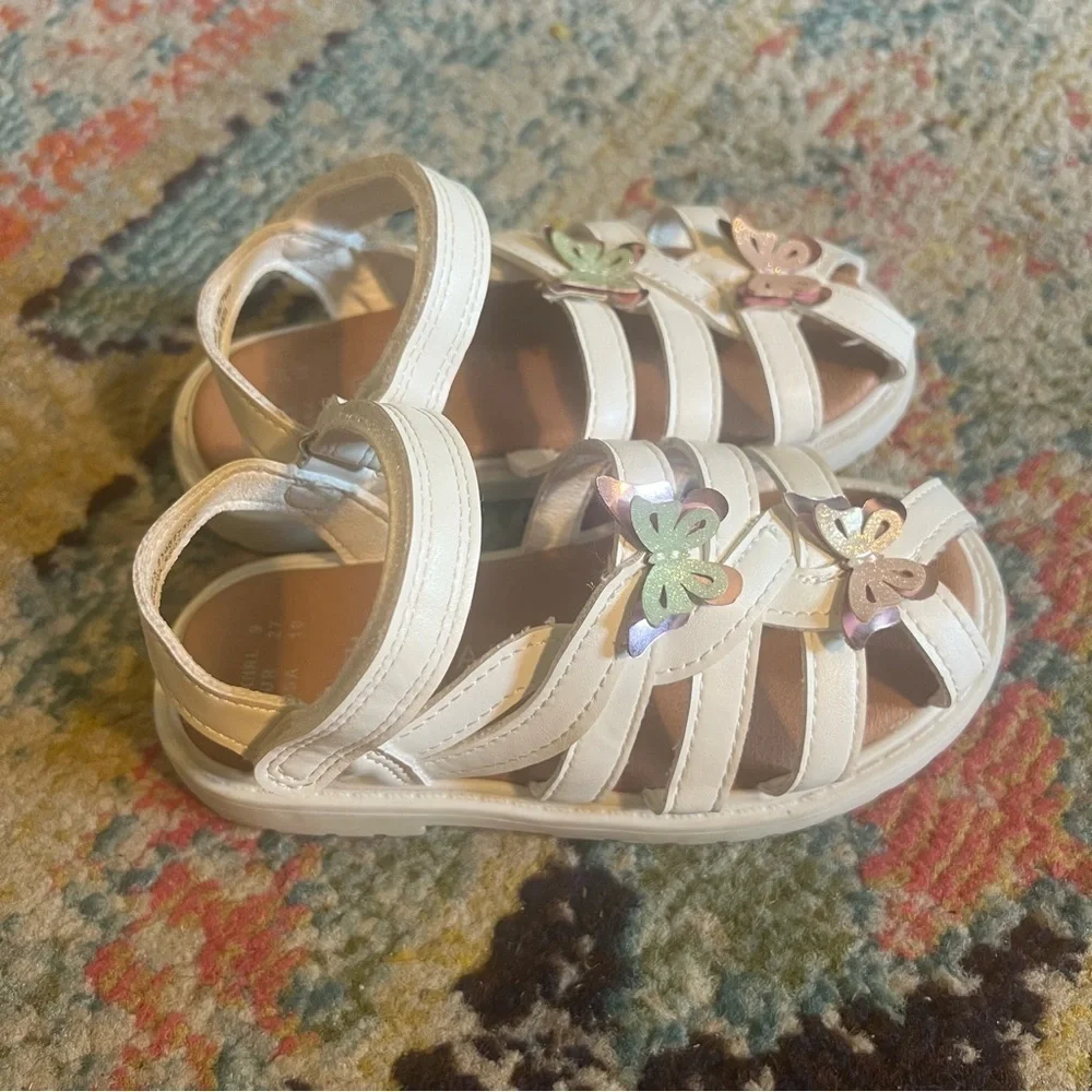 Primark fisherman Sandals with butterfly little kids US 10