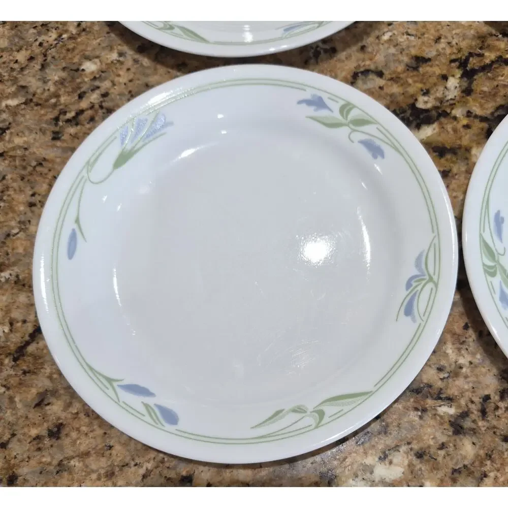 Corelle Blue Wreath Plates 7 1/4
