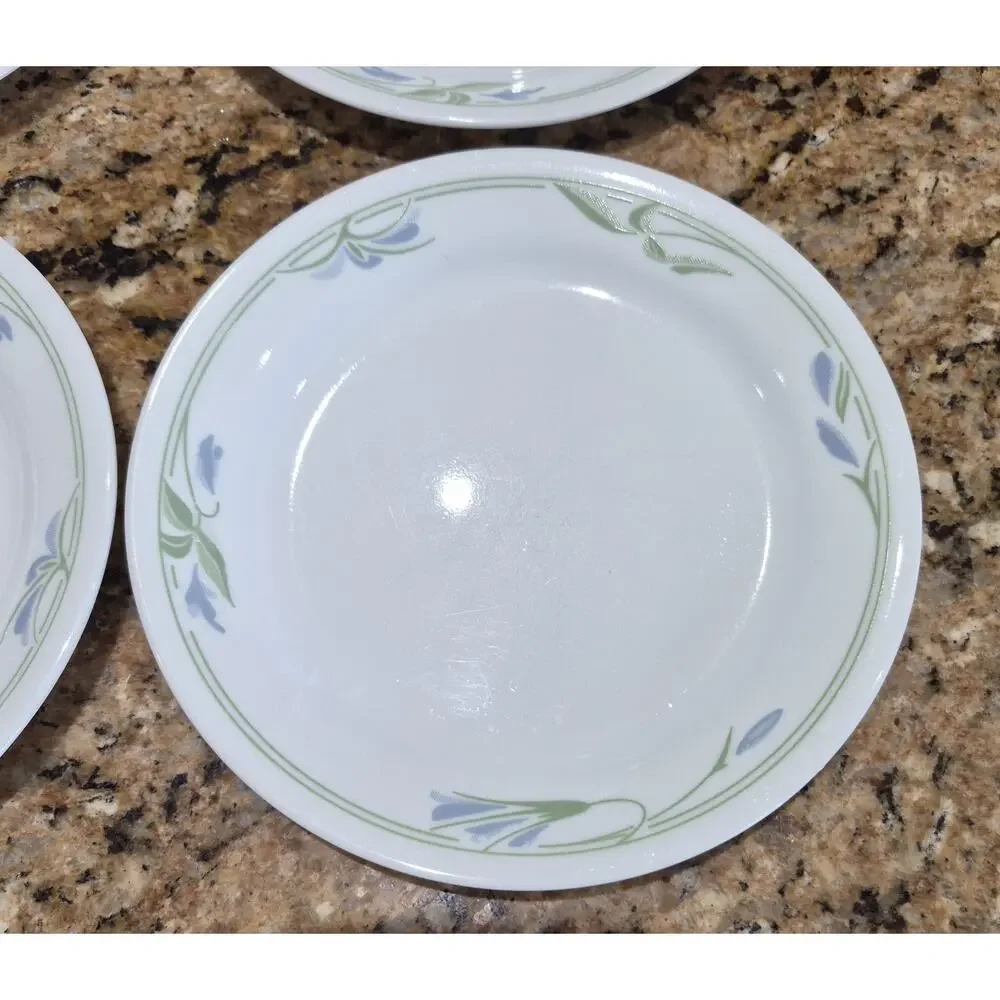Corelle Blue Wreath Plates 7 1/4