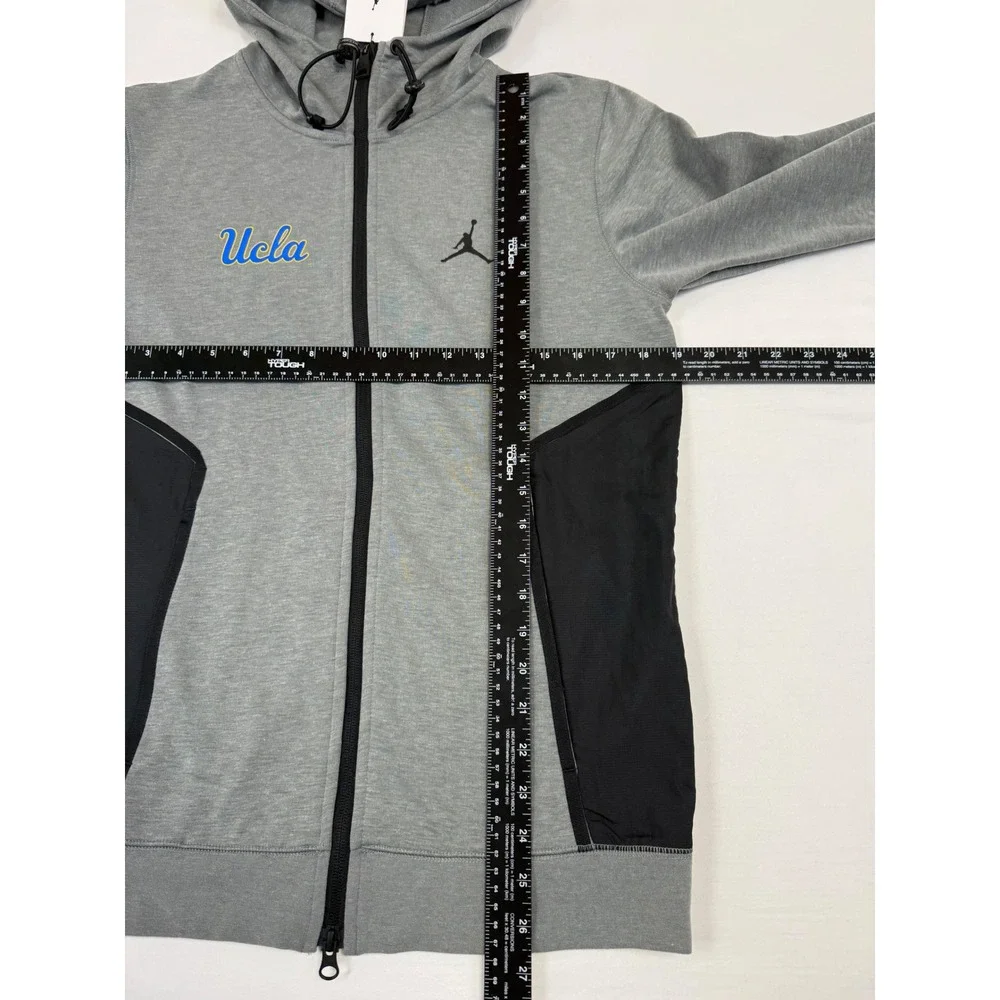 Jordan UCLA Basketball Full Zip Hoodie Men's S‎ Grey Dri-Fit Athletic Jacket NWT