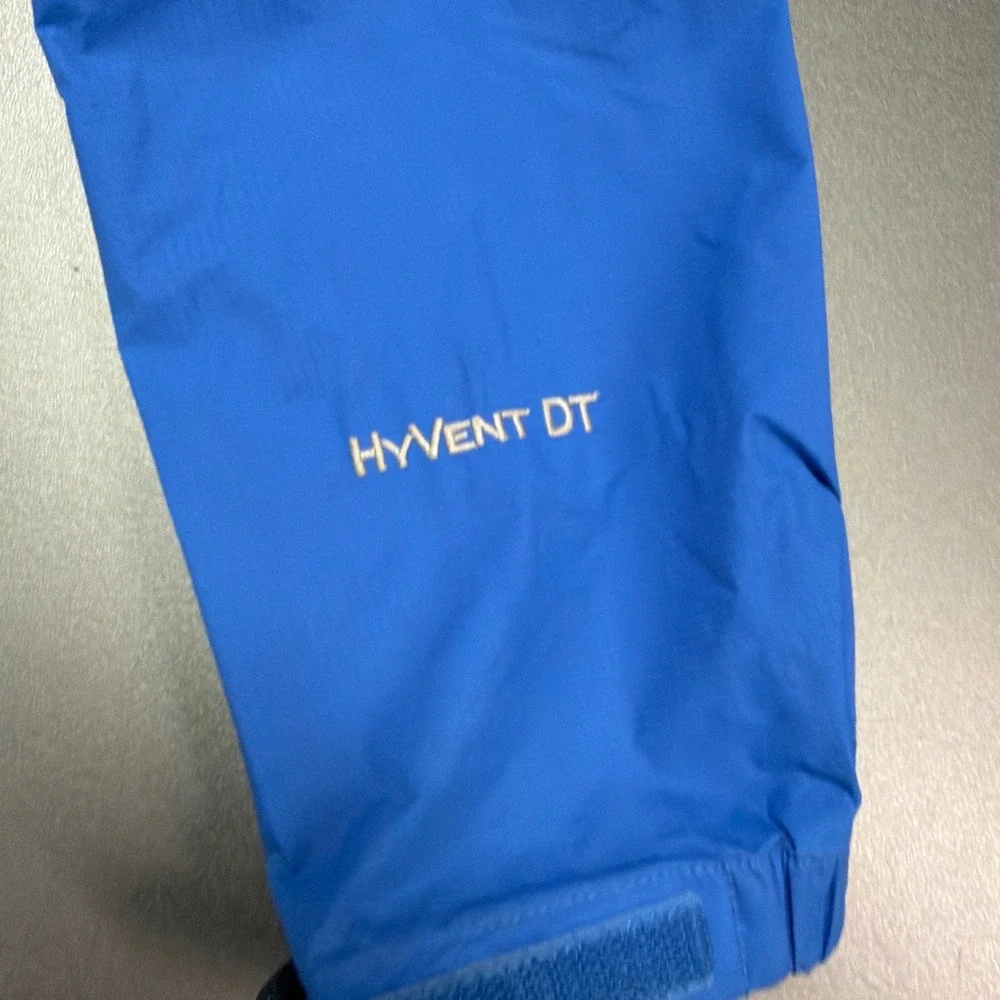 The North Face HyVent DT Blue Rain Jacket Hooded Ripstop Shell Mens M