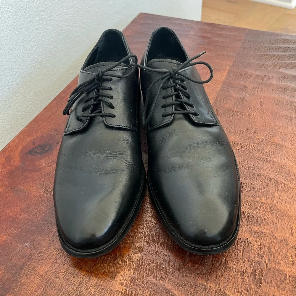 Cole Haan Hawthorn Black Lace Up Oxford Dress Office Special Event Shoes Sz 10.5