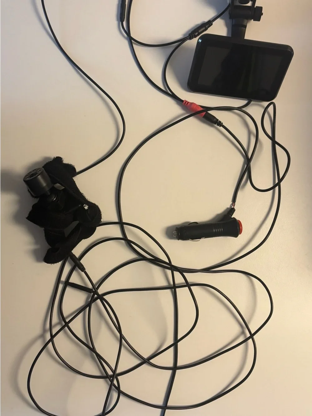 Car Dash Camera with Mount and Charger - Black