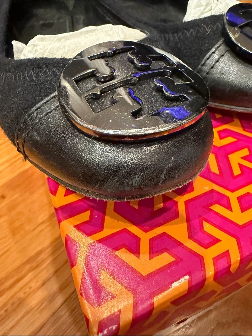 Tory Burch round insoles but