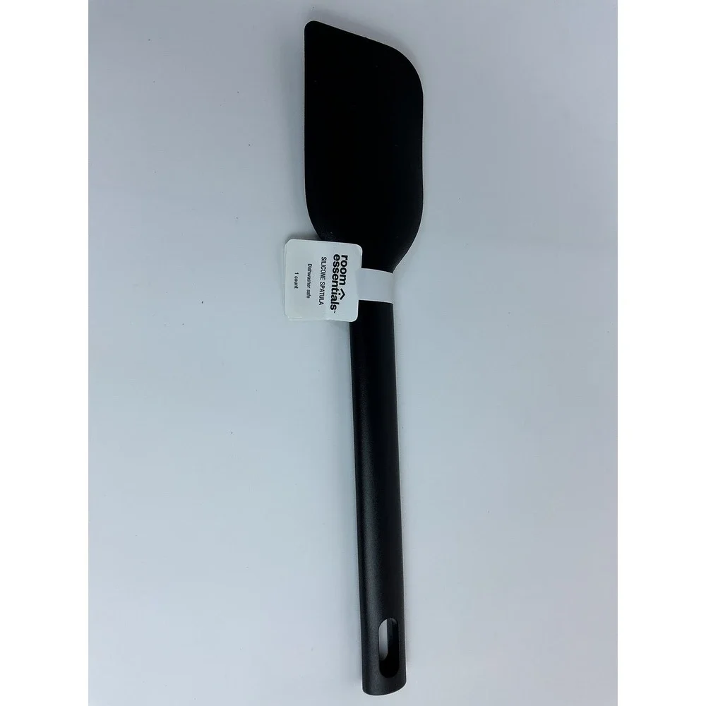 2 PACK Room Essentials Silicone Spatula Black Kitchen Utensil‎ Cooking Baking