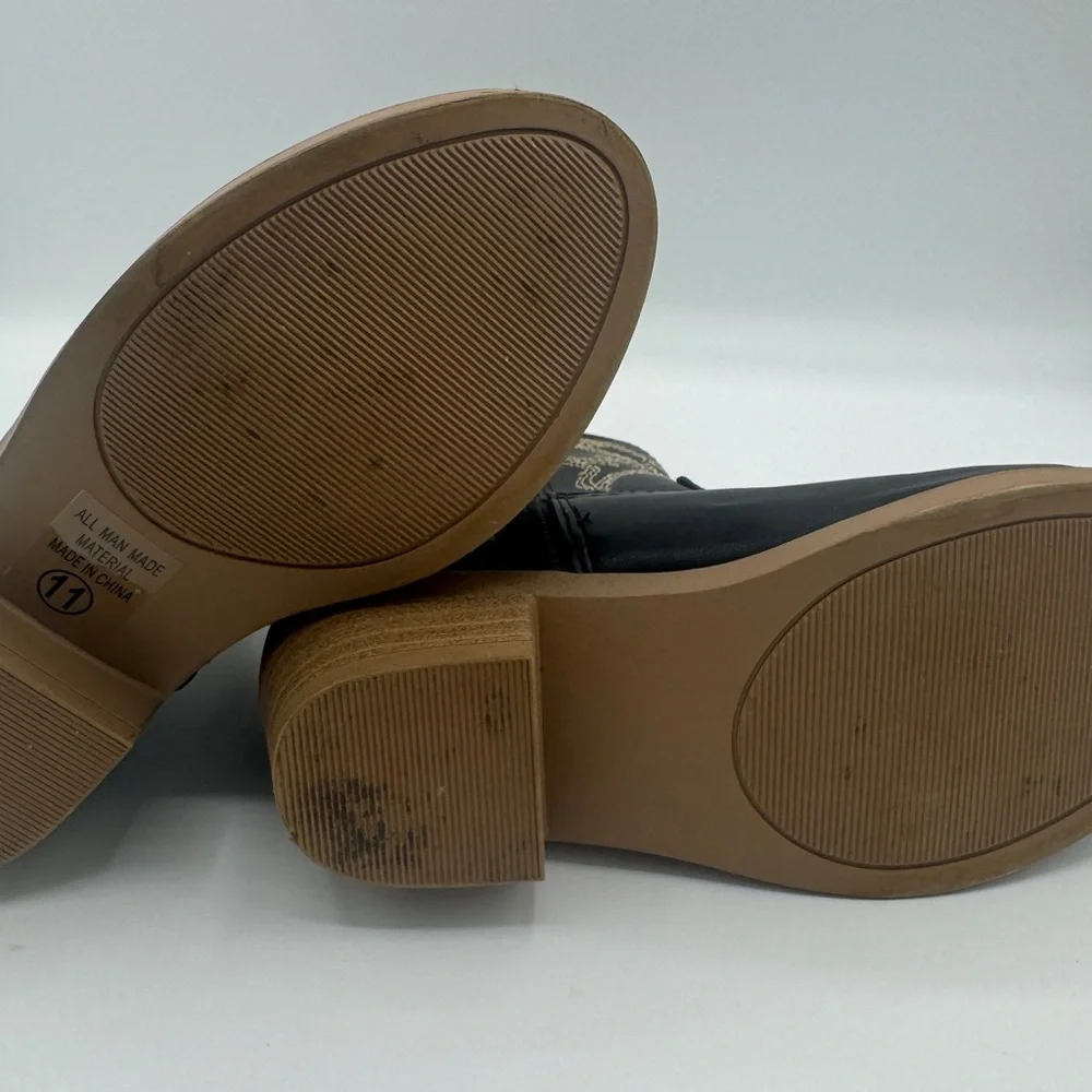 Soda Black Embroidered‎ Western Girls 11c