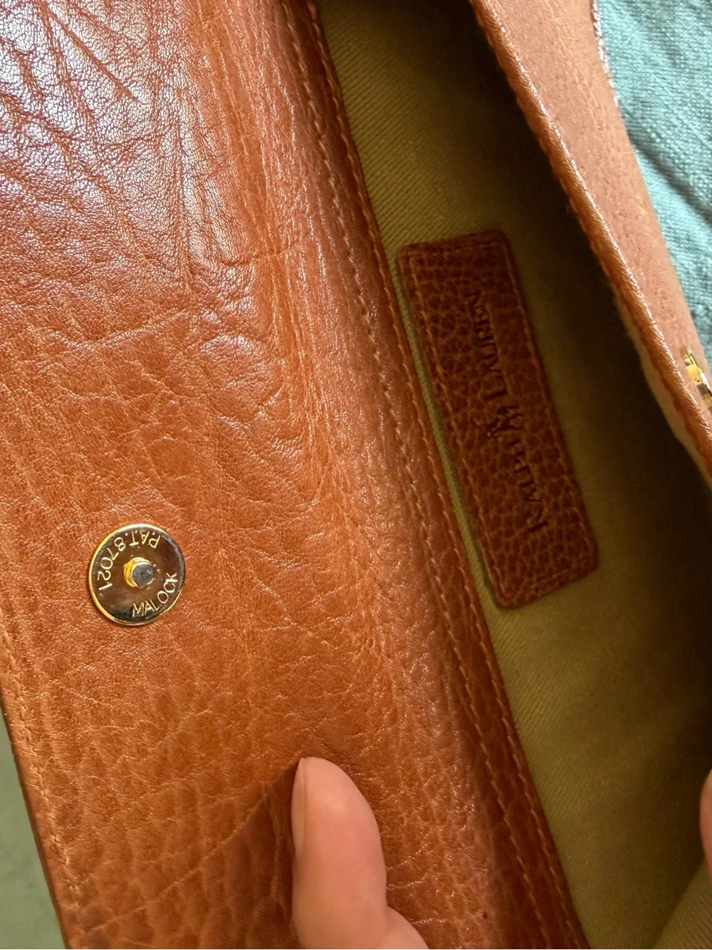 Ralph Lauren Leather Clutch
