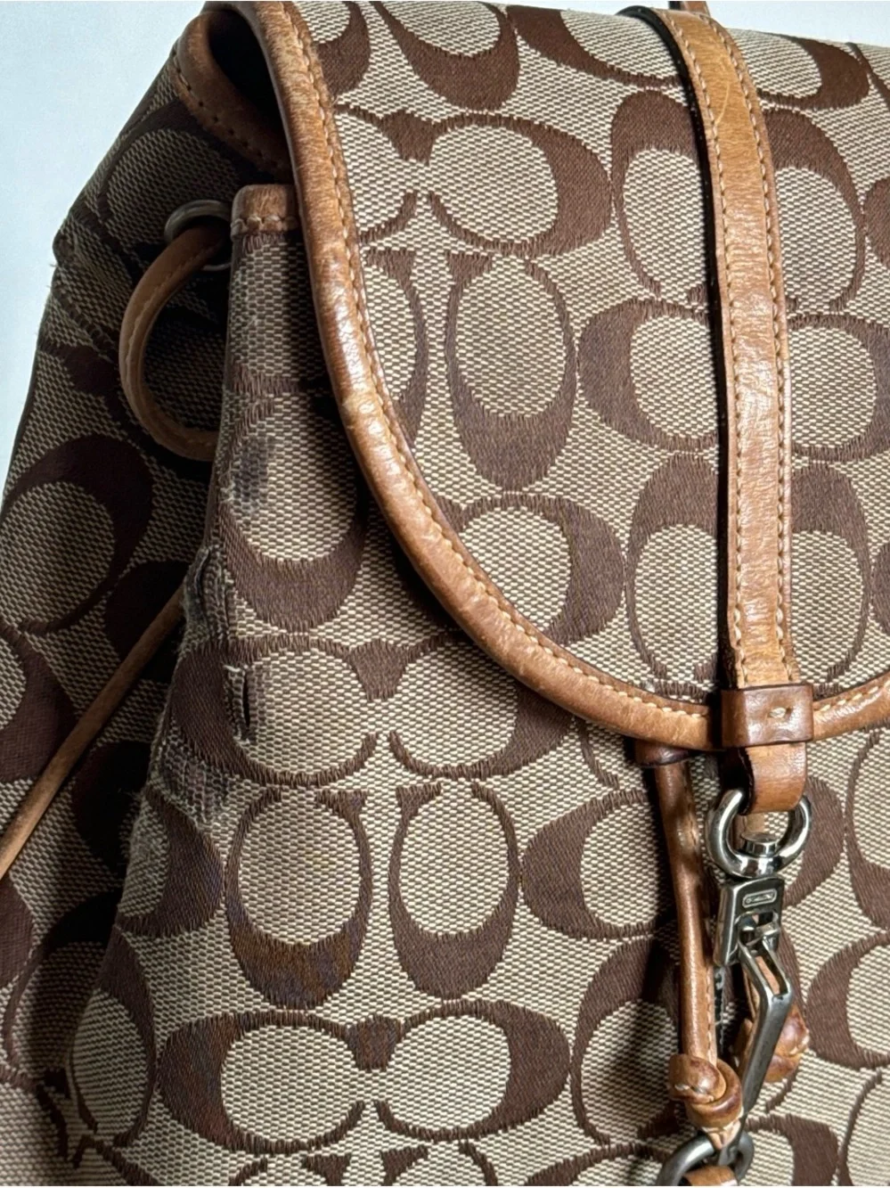 Coach backpack signature