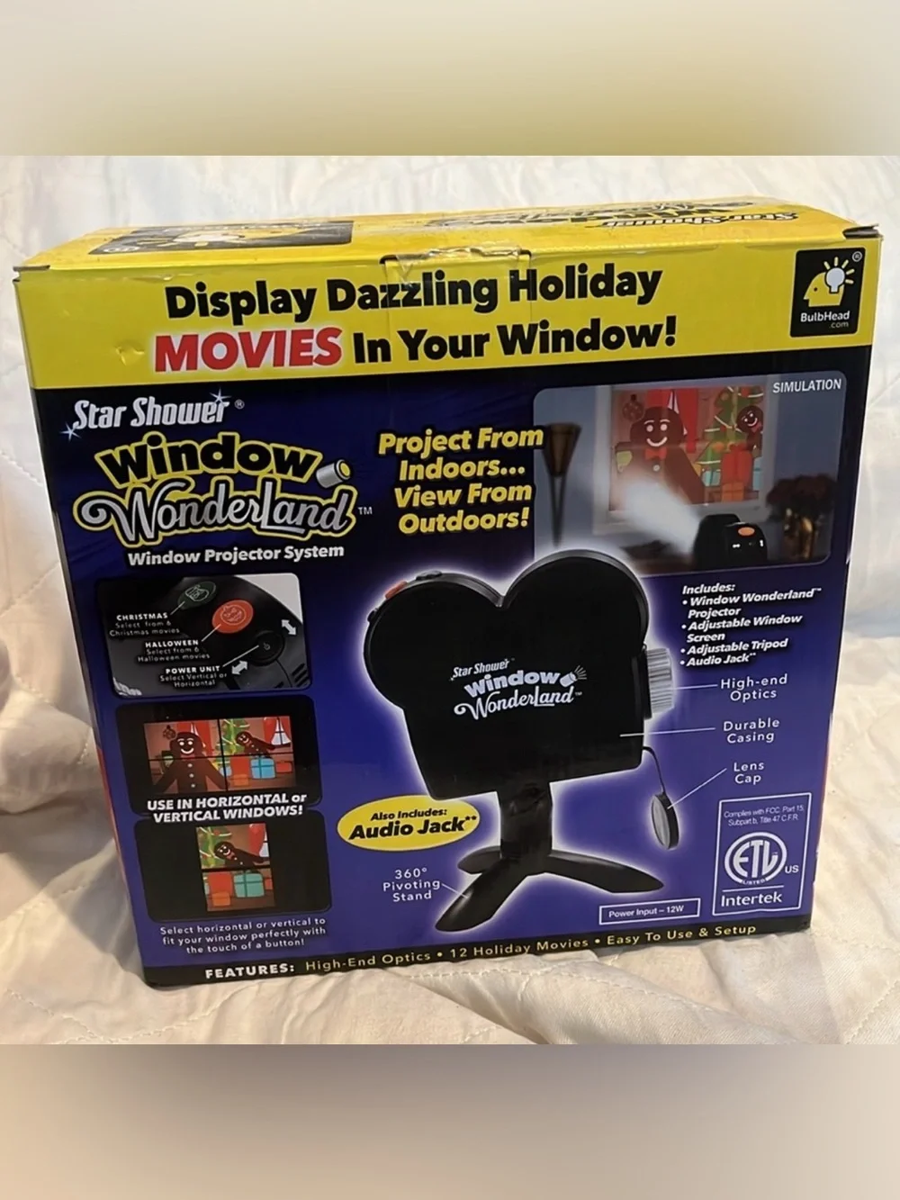 Star Shower Window Wonderland Window Projector System By BulbHead  NWT