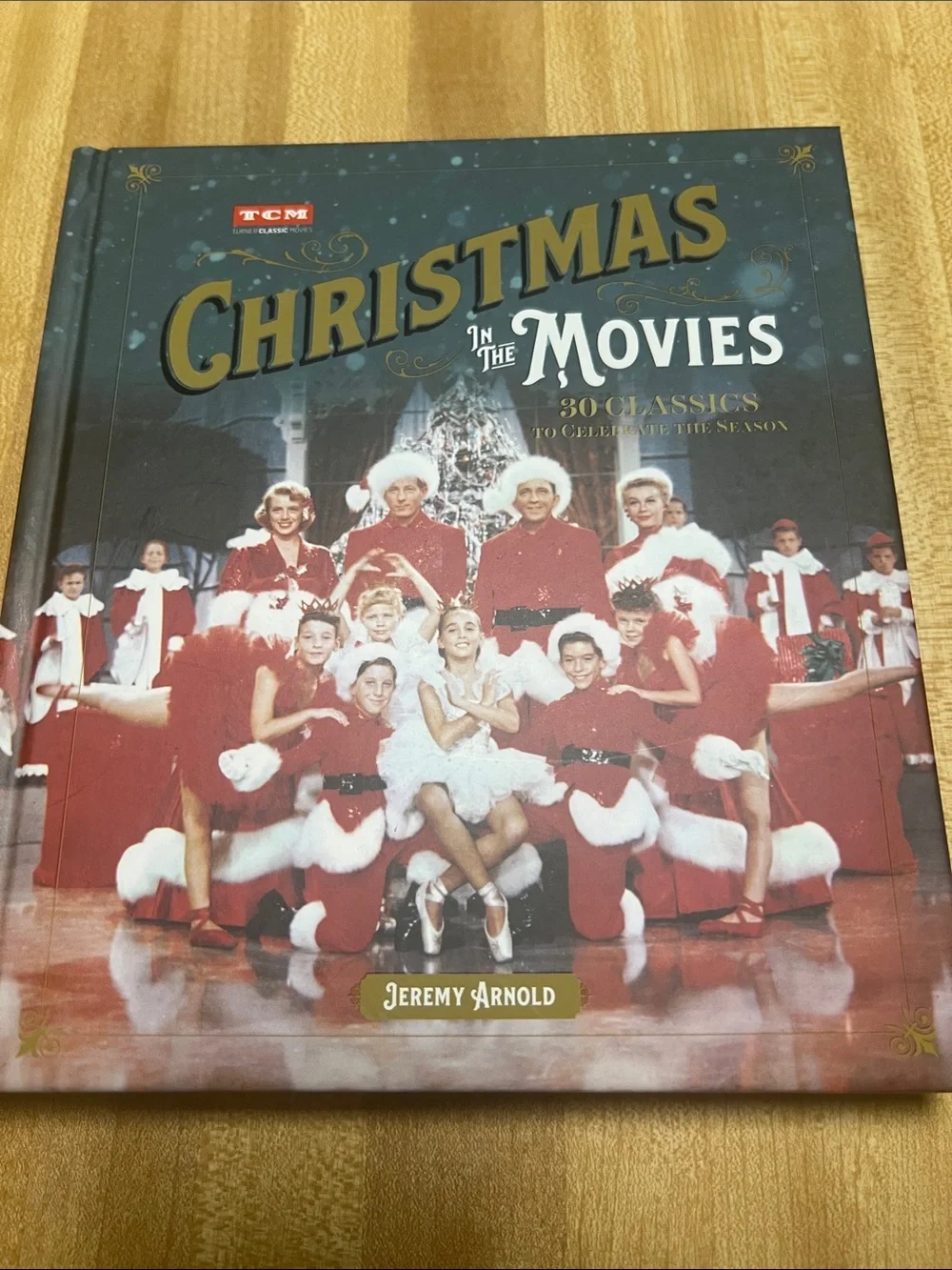 #2881**Christmas in the Movies Hardcover Book - Red & White - Jeremy Arnold