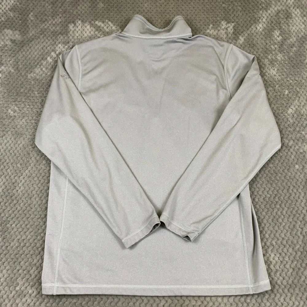 The North Face Mens Tech 1/4 Zip Pullover Grey Beacon Logo NF0A3LHB Size Large‎