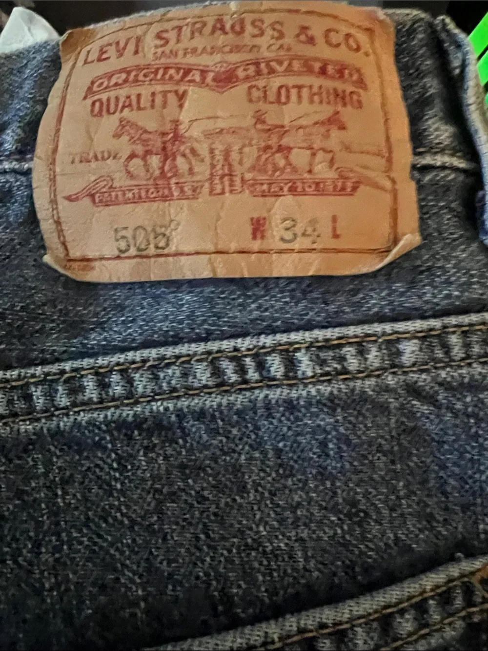 Levi's Men's Blue Denim Relaxed Shorts