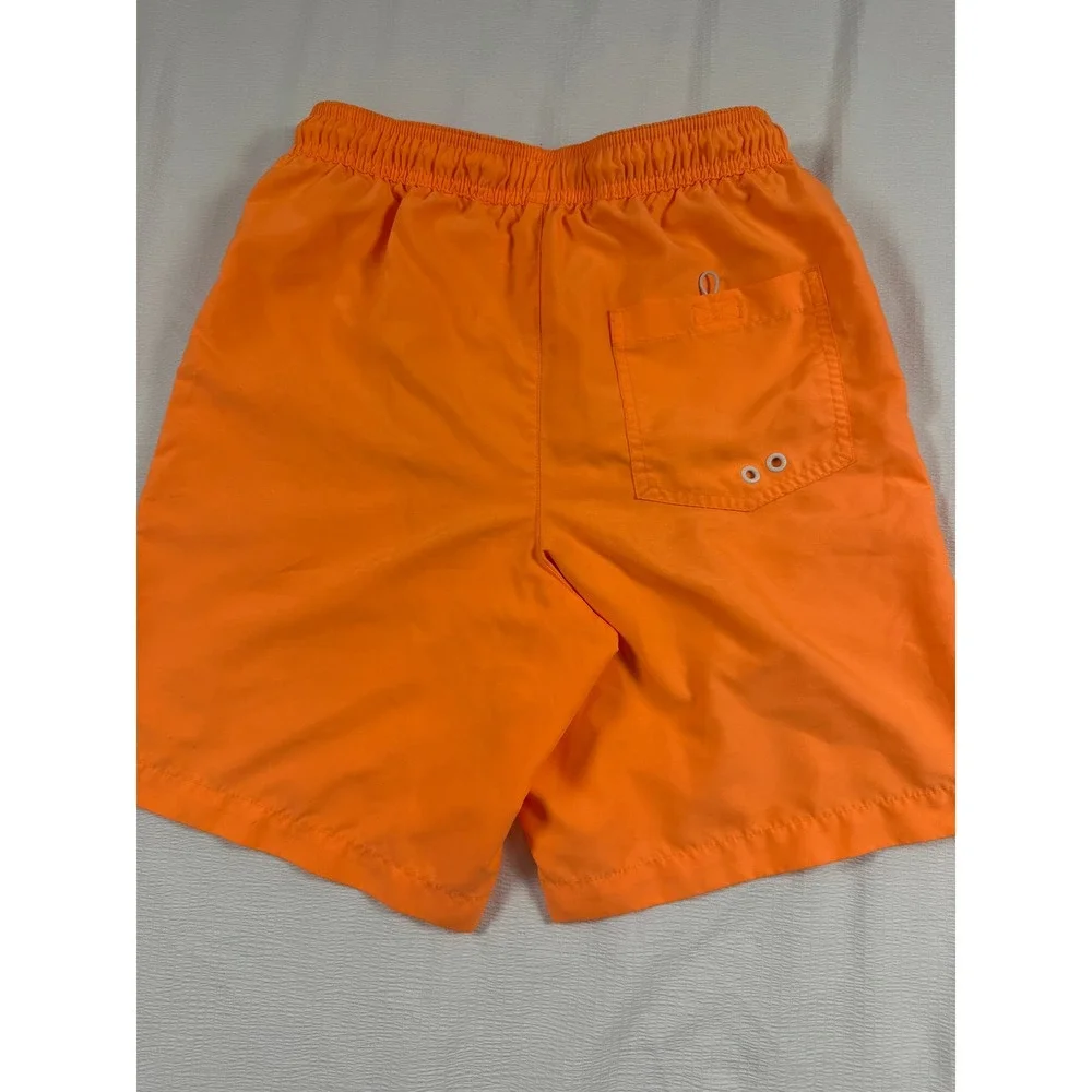 American Eagle Mens Neon Orange Swim Trunks Mesh Lined Board Shorts XS Beach