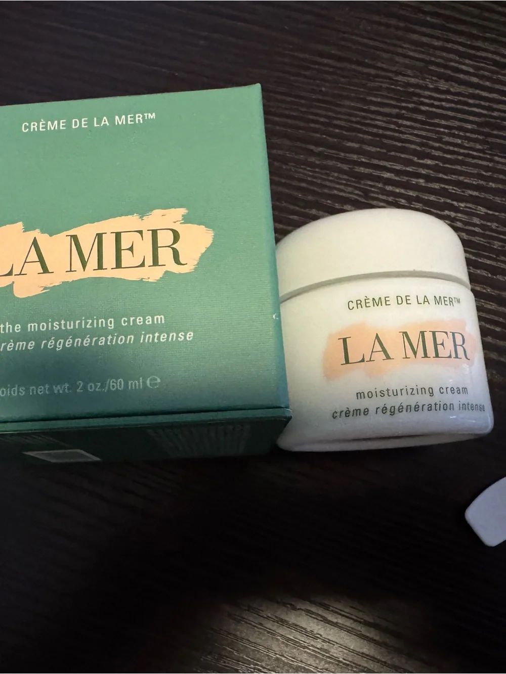 CONTAINER ONLY - La Mer Moisturizing Cream Jar and Green Box