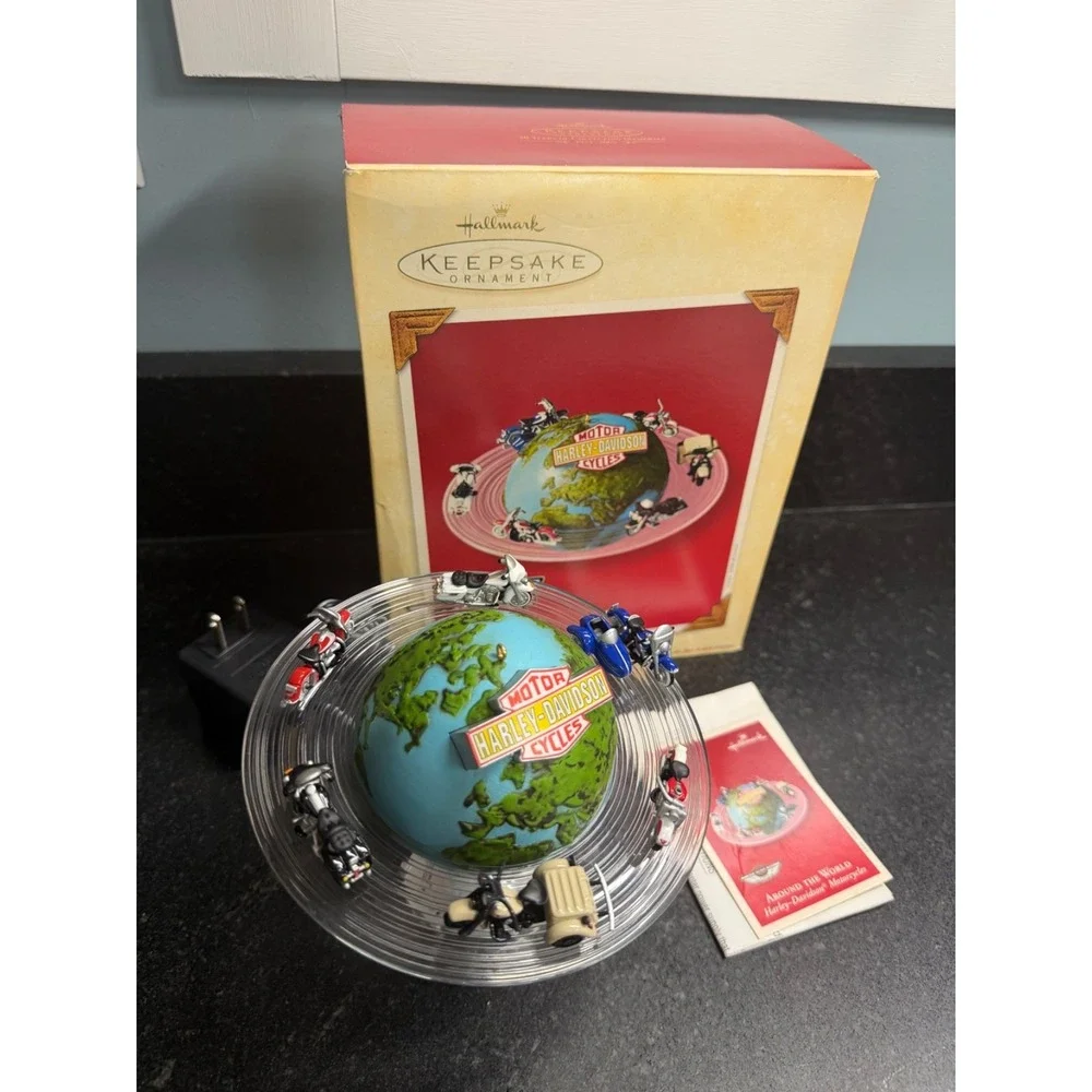 2003 Hallmark Keepsake Harley Davidson Around the World 100 Years Sound Movement