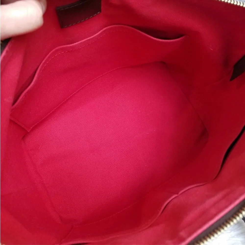 💕Authentic LV Siena MM Satchel Damien Ebene💕
