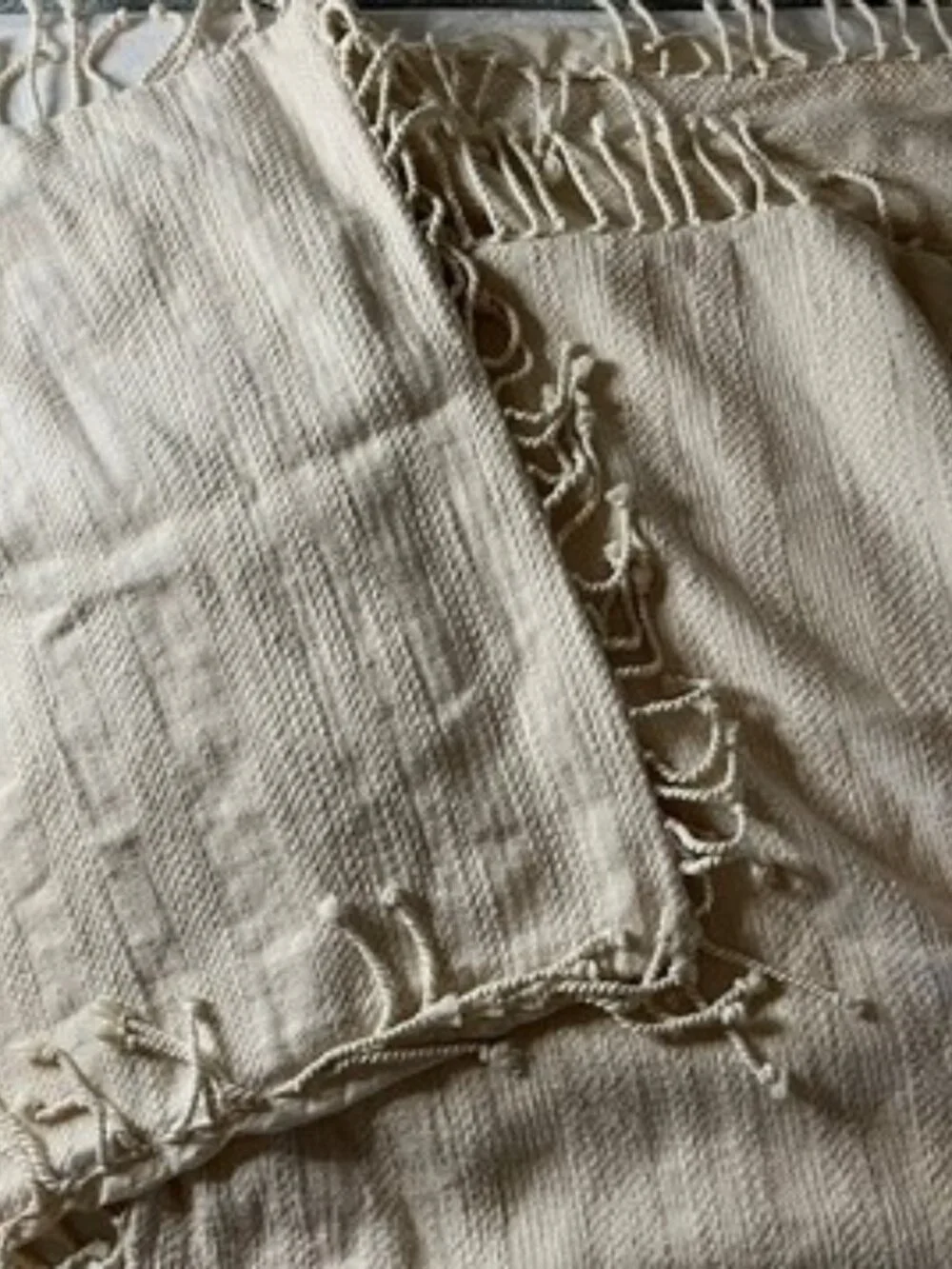 Set of 3 Boho Cotton Handwoven Texture Euro Shams 26