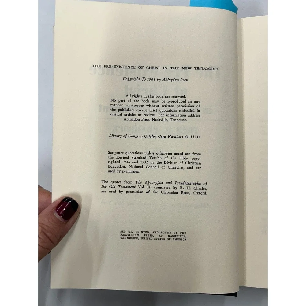 The Pre-existence of Christ in the New Testament Fred B. Craddock 1968‎ Abingdon