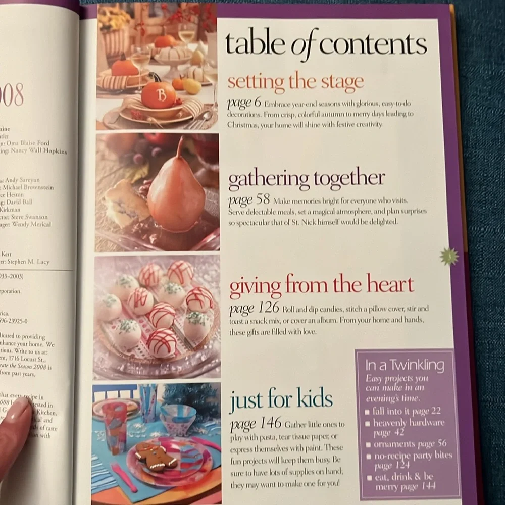 Better Homes and Gardens Celebrate the Season 2008 Book