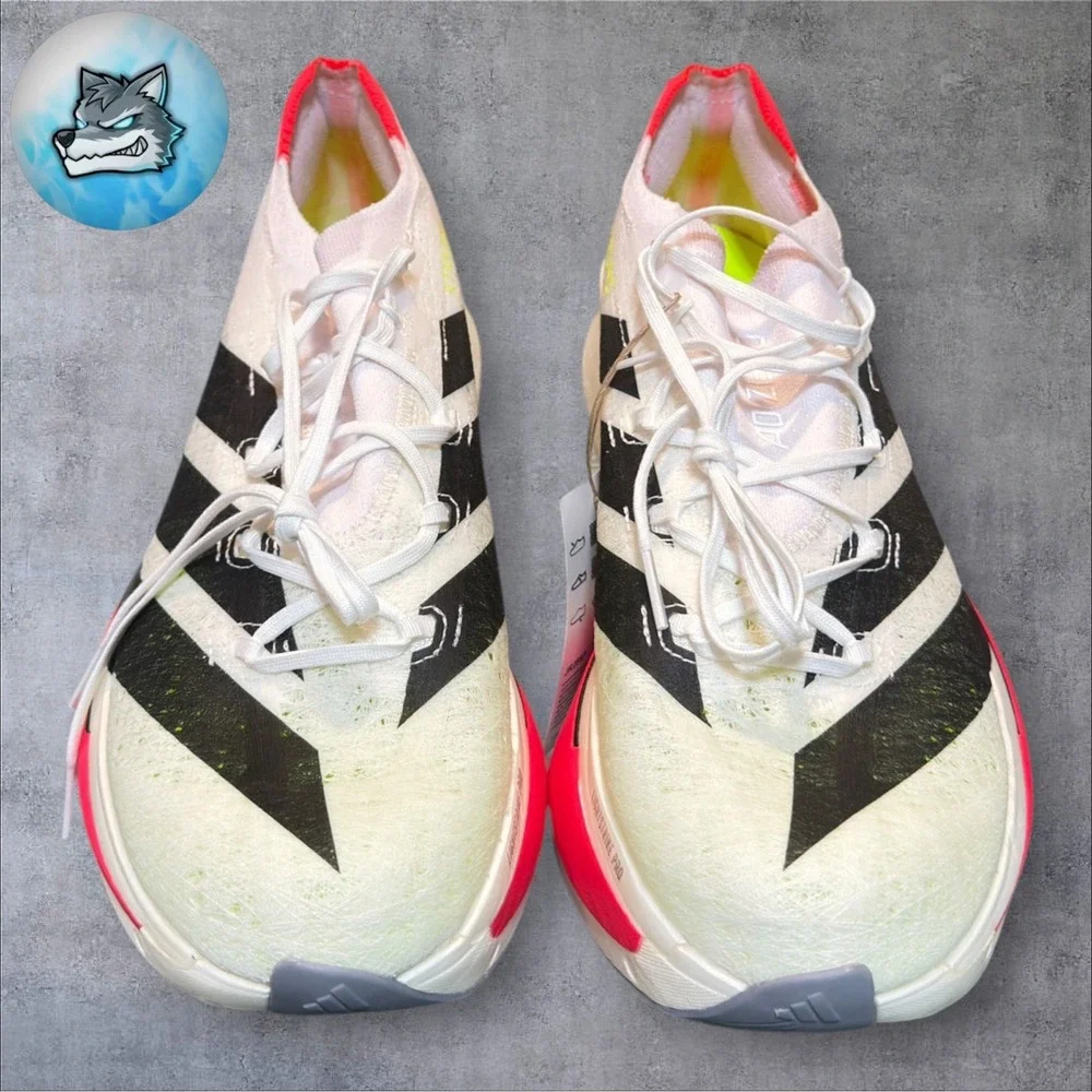 Adidas Adizero Prime X3 Strung Sneakers Mens 11.5 White Running Shoes JR2597 New