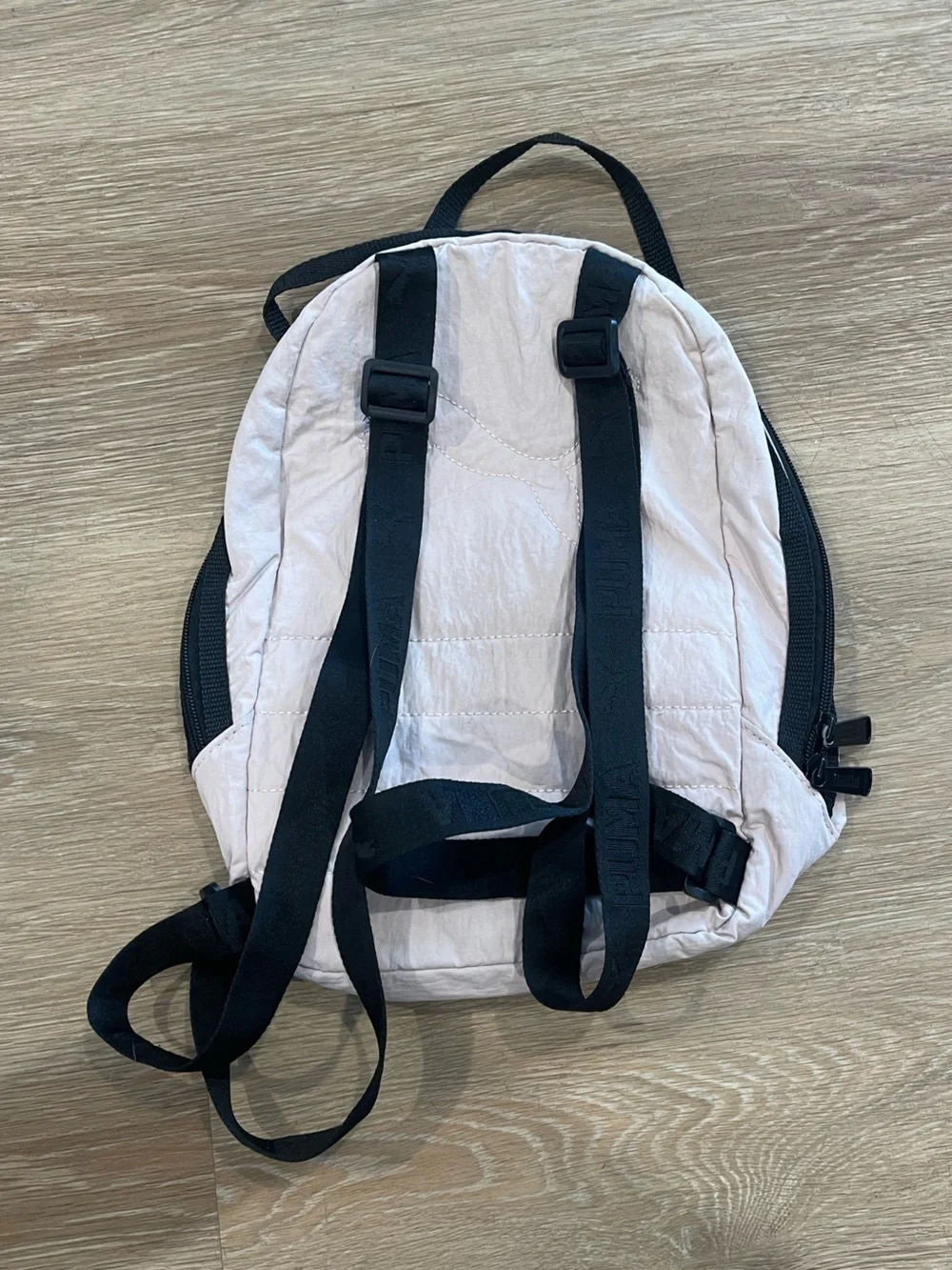 PUMA Mini Backpack Blush Pink Black Logo Small Lightweight Backpack