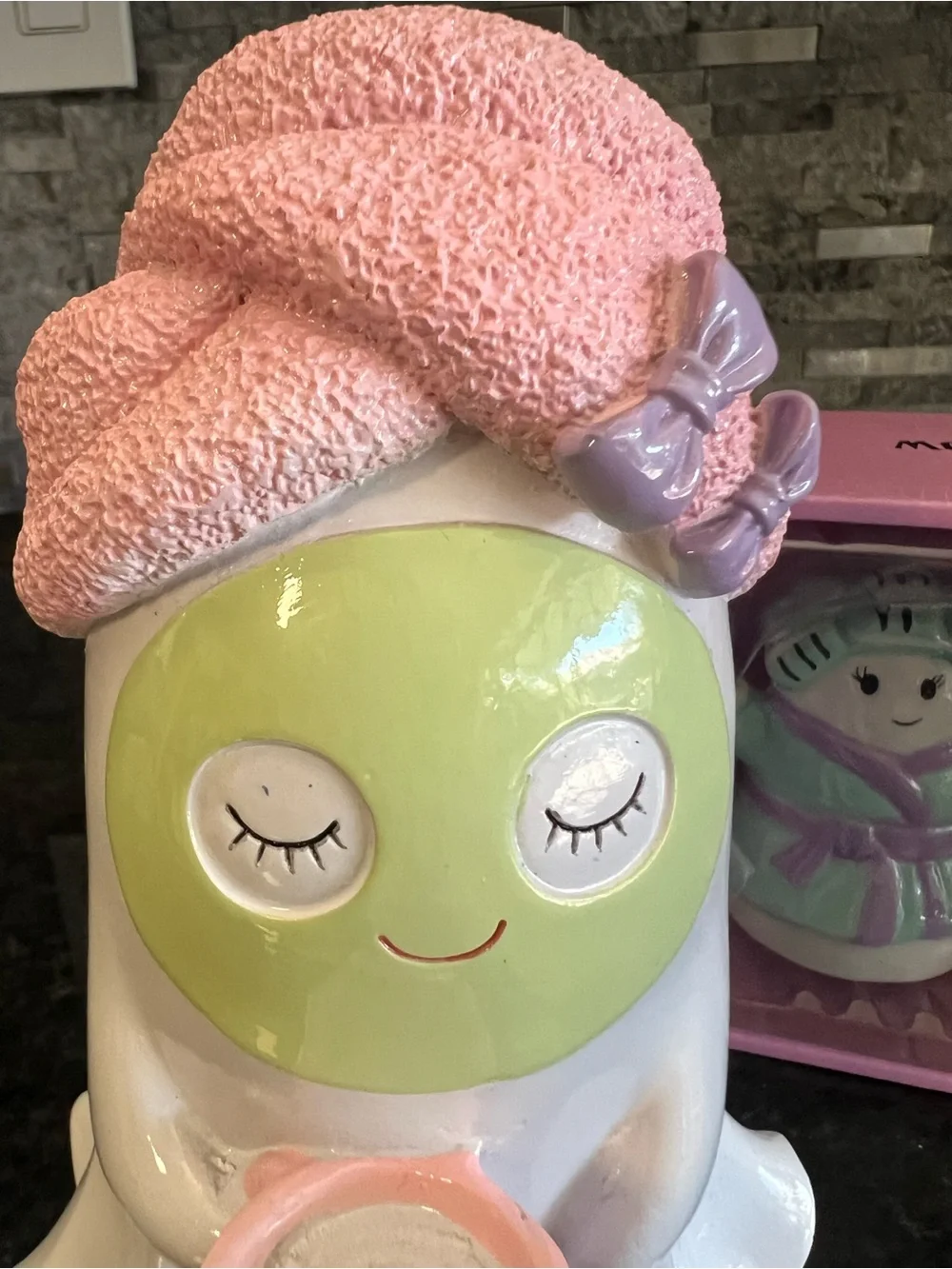 SPA DAY Ghost With Coffee, Towel, Face Mask, Cucumbers & SPA DAY S/P Set-CUTE!!