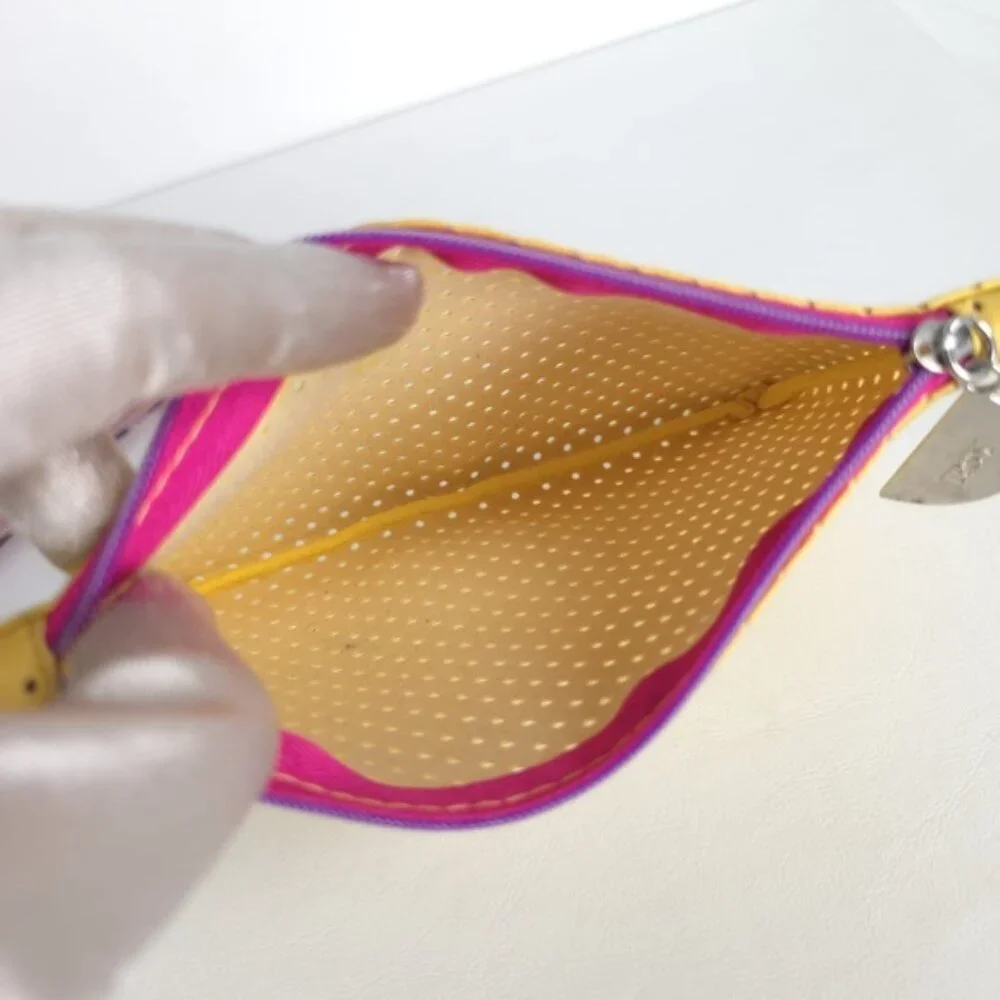 IPSY Yellow Mesh‎ Orange Slice Zipper + Floral Makeup Cosmetic Bags