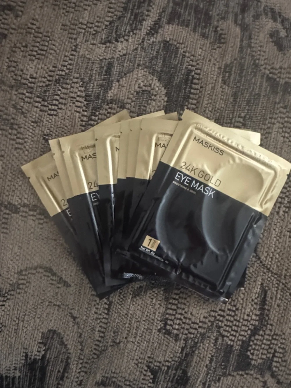 MASKISS 24K Gold Eye Mask - Gold & Black Packet