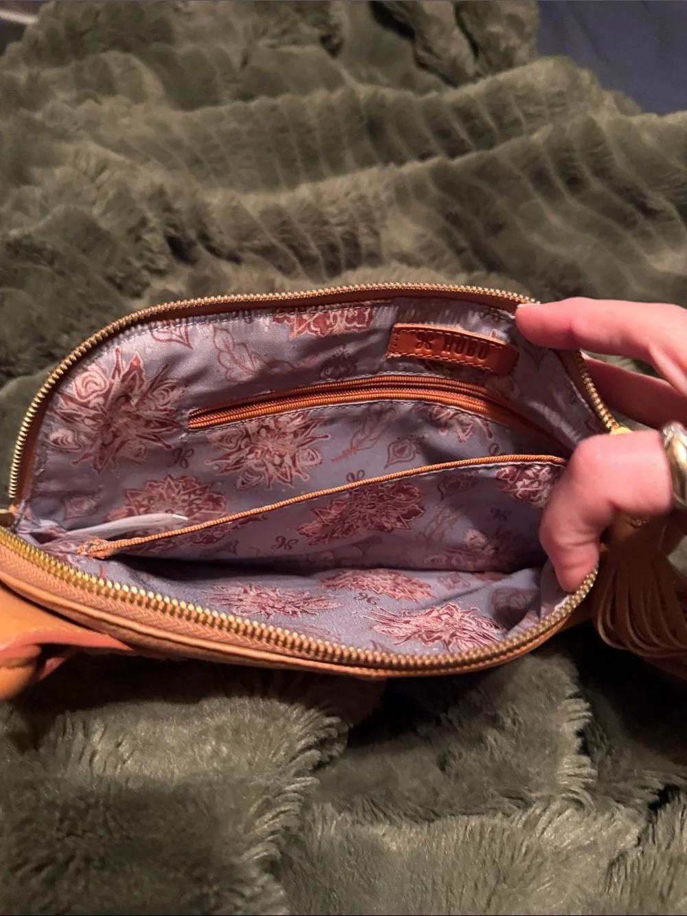 HOBO leather wristlet