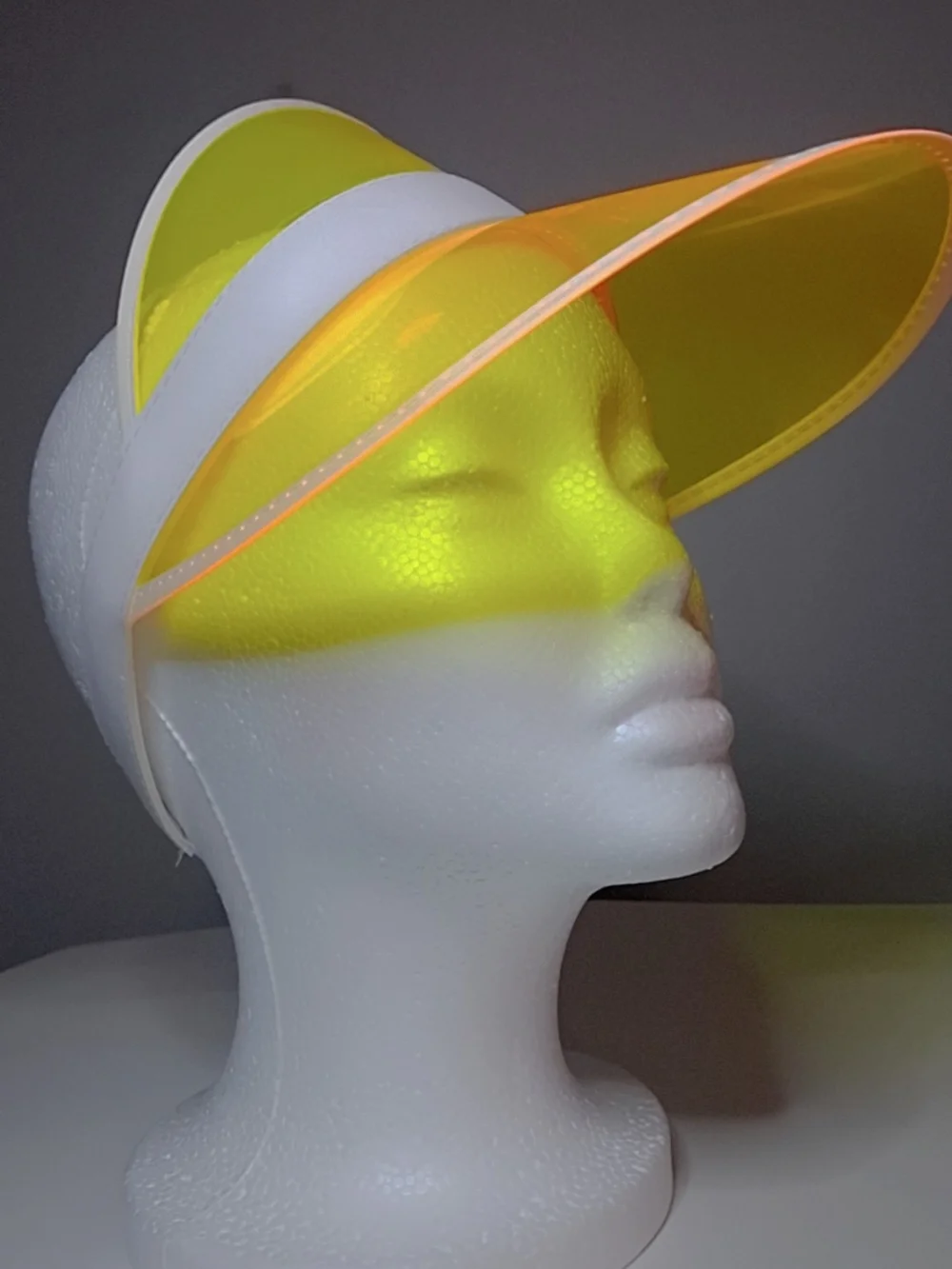 Women’s Pink Transparent Visor Sun Hat