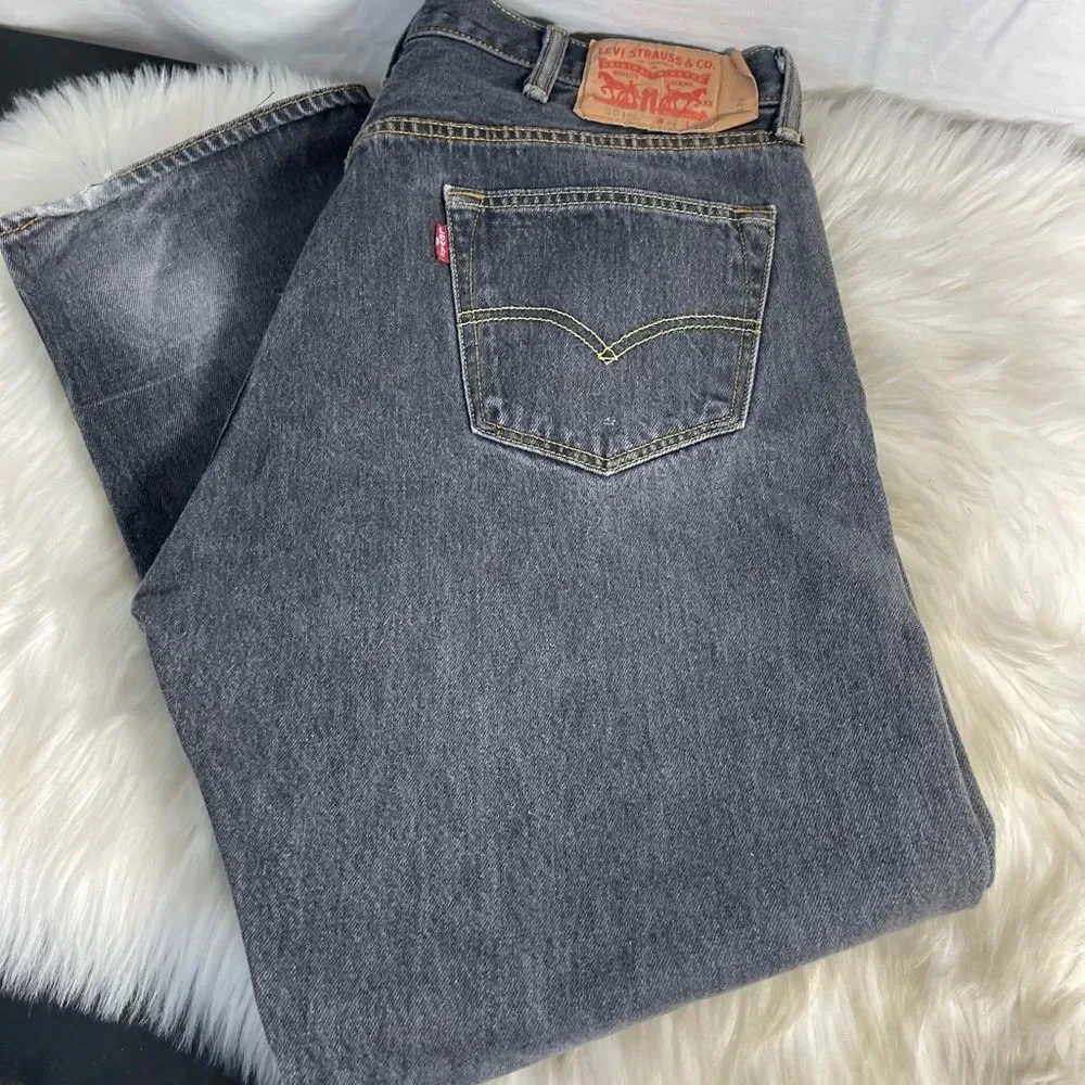Levi's ‎ Black Vintage 1990's 501XX Jeans Sz 38 X 32