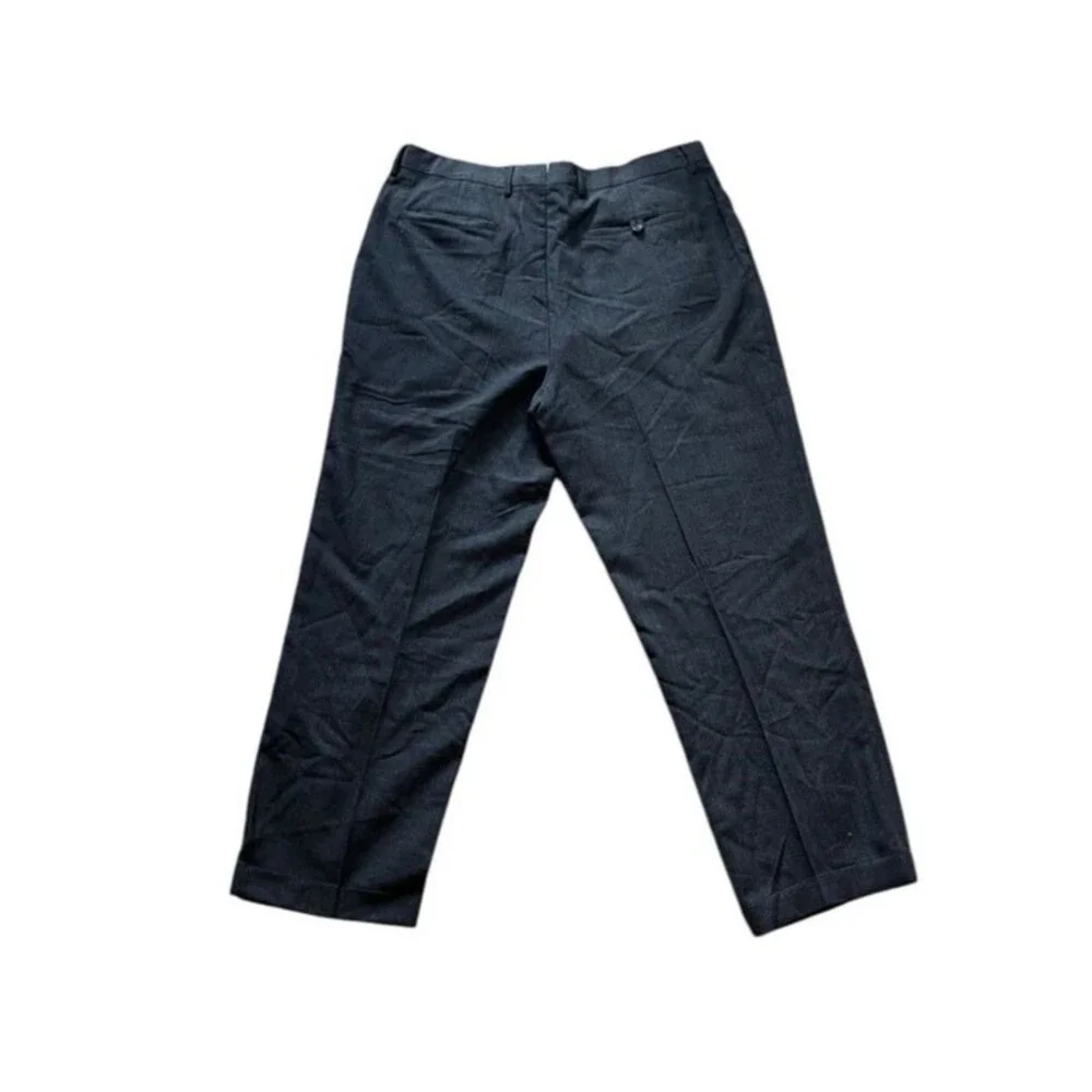 Vintage Banana Republic Pants Mens SZ 36 Smithfield Wool Pleated Cuffed Trousers
