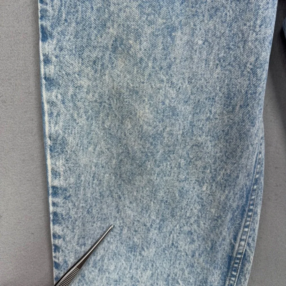 Levis Jeans Men 38x32 Light Blue Acid Wash Relaxed Fit Tapered Orange Tab 90s