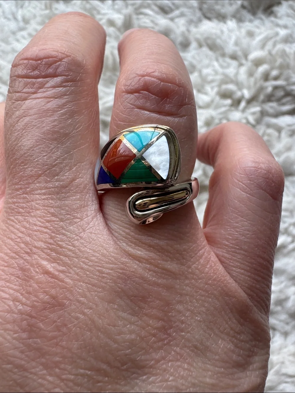 Eric Grossbardt Bypass 18k and Sterling Ring