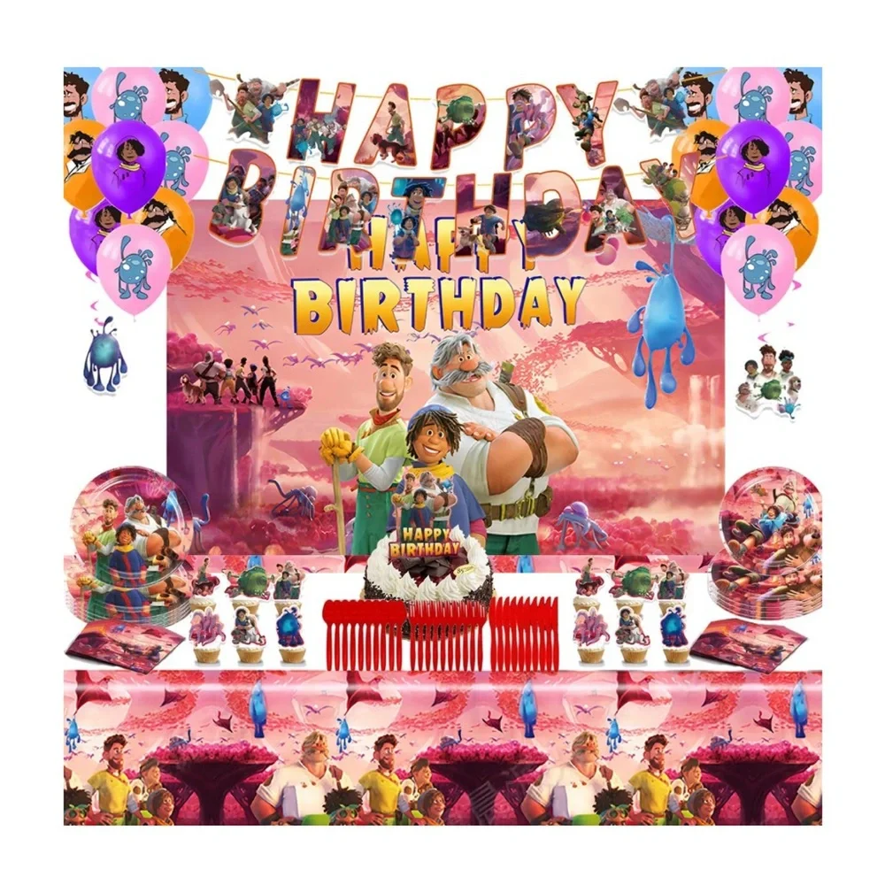 Strange World Complete Birthday Party Tableware & Decor, Set for 10