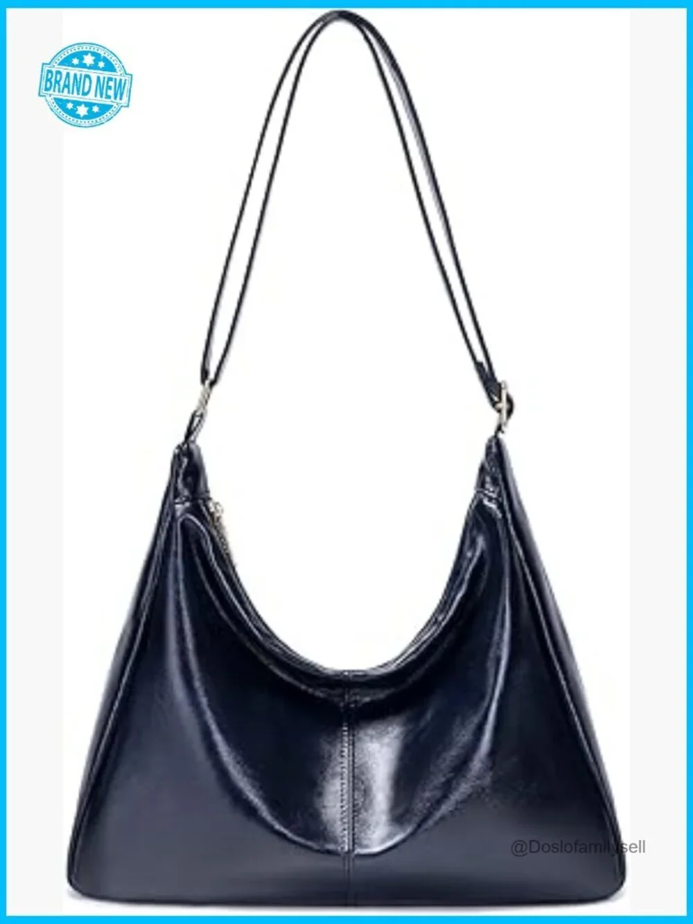 Large Vegan Leather Hobo Bag Tote Shoulder Crossbody Slouchy Bohemian Purse