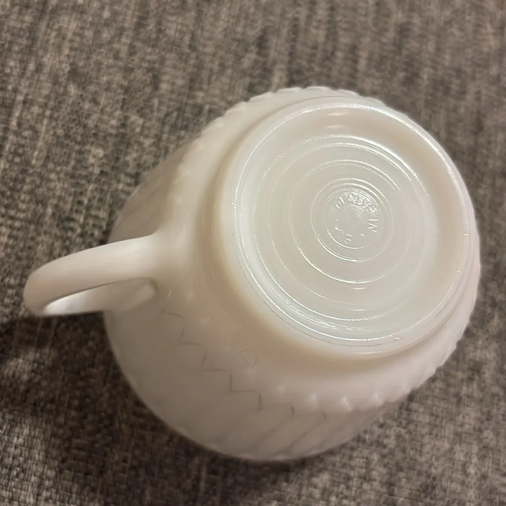 Macbeth Evans Monax Petalware 2 Teacup & Sugar Bowl