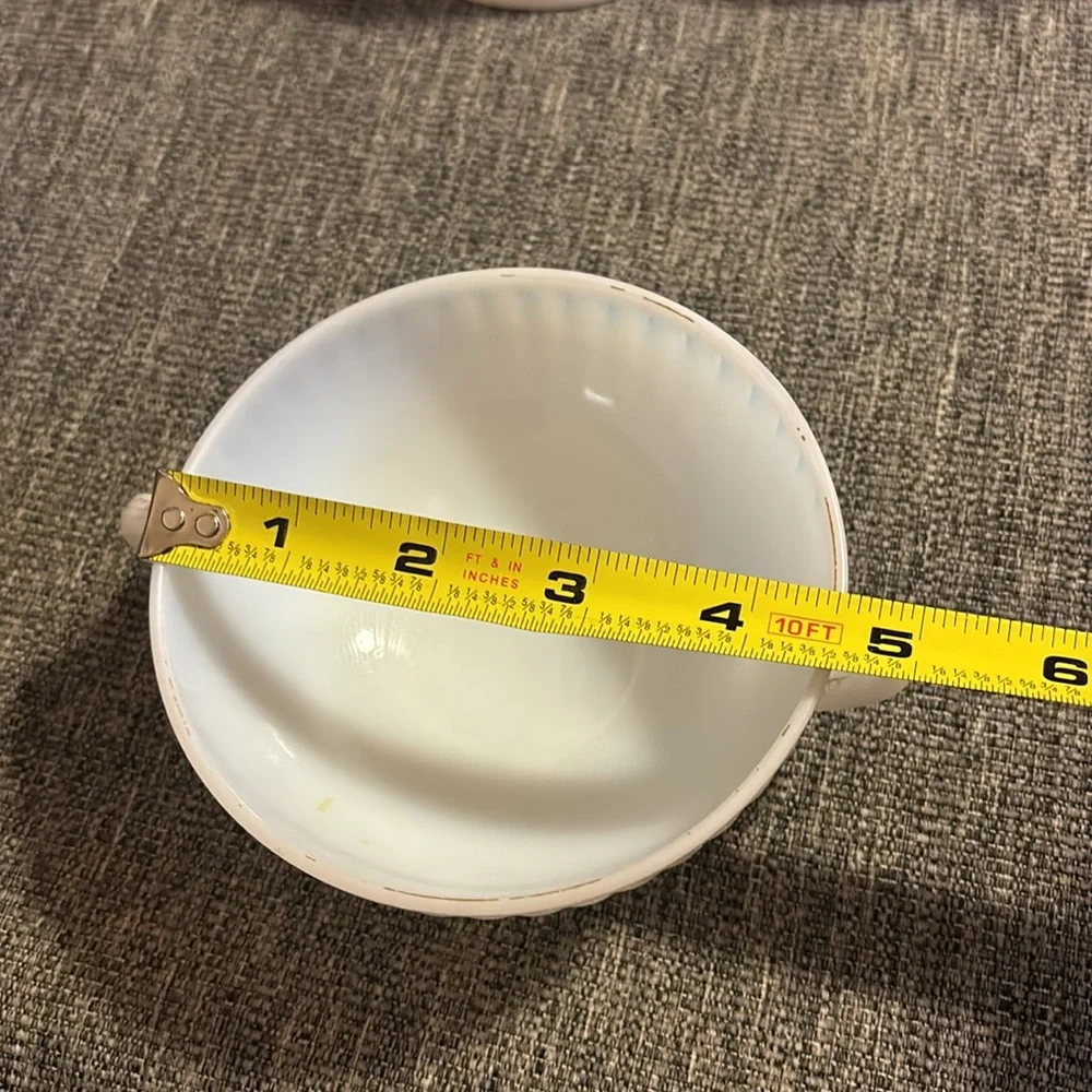 Macbeth Evans Monax Petalware 2 Teacup & Sugar Bowl